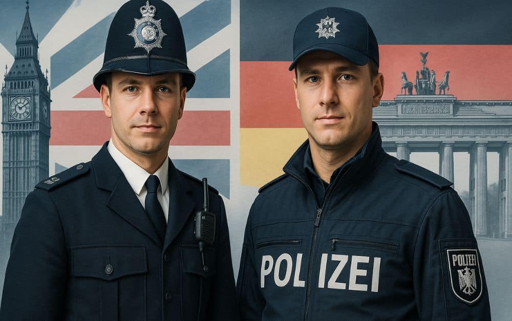 Dienstgrade der Polizei im Vergleich: England vs. Deutschland