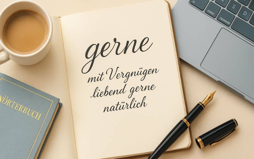 Ein anderes Wort für "gerne"