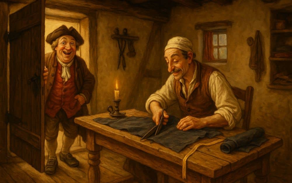 Woher kommt der Spruch „Herein, wenn’s kein Schneiderist!“?