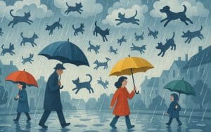 Woher stammt der Ausdruck "Es regnet Katzen und Hunde"?